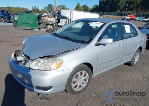 2006 Toyota Corolla Le z USA, uszkodzony, nr VIN 2T1BR32E66C705716